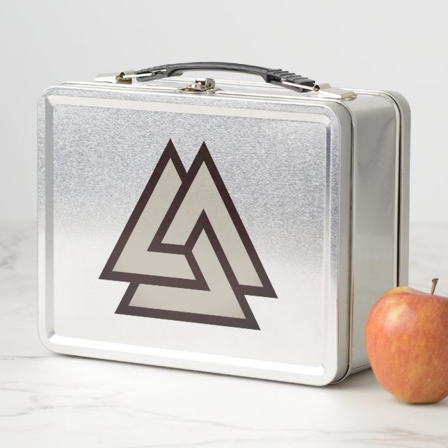 Valknut symbol metal lunch box (In Situ)