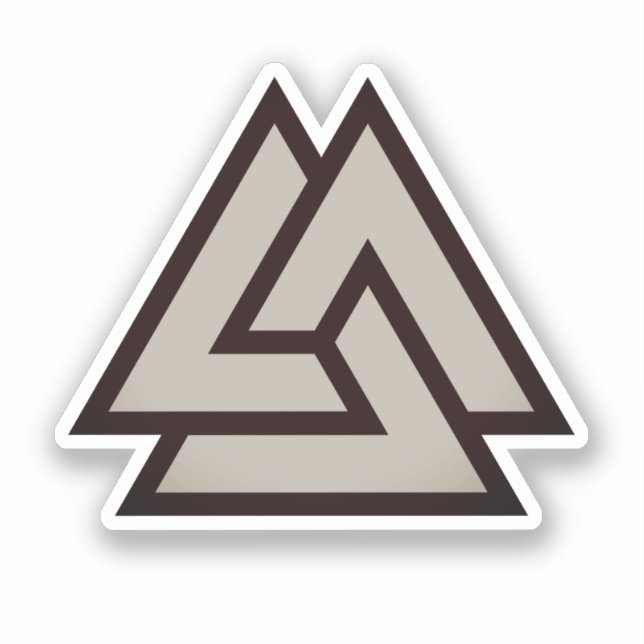 Valknut symbol sticker (Front)