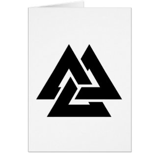 Valknut Symbol triquetra Cards