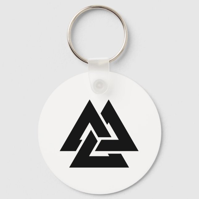 Valknut Symbol triquetra Keychain (Front)