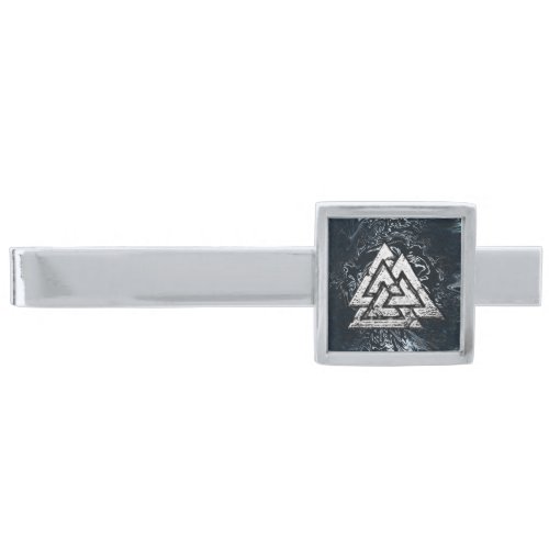 ValknutValknut Wavy Silver Finish Tie Bar