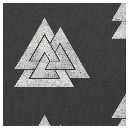Valknut Viking Design Fabric