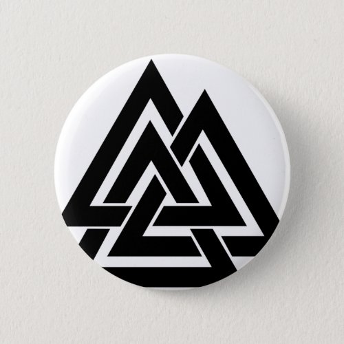 Valknut Viking Norse Nordic Protection Symbol Odin Button