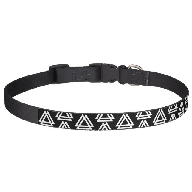 Valknut Viking Pet Collar (Front)
