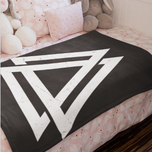 Valknut Viking Triangle Art Baby Blanket