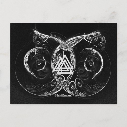 Valknut _ Vikings raising Postcard