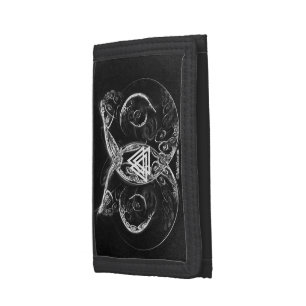 VALKNUT . Viking's raising Trifold Wallet