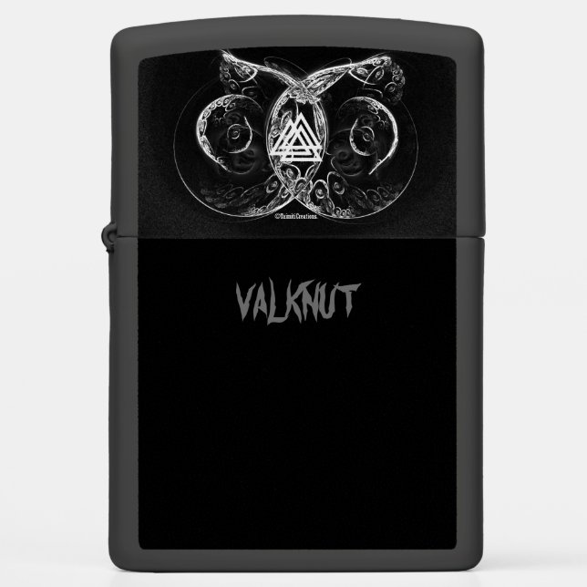 Valknut - Viking's raising Zippo Lighter (Front)