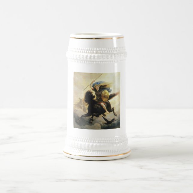 Valkyrie by Peter Nicolai Arbo Beer Stein (Center)