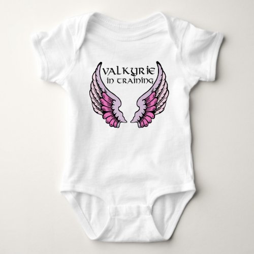 Valkyrie in Training pink Baby Bodysuit