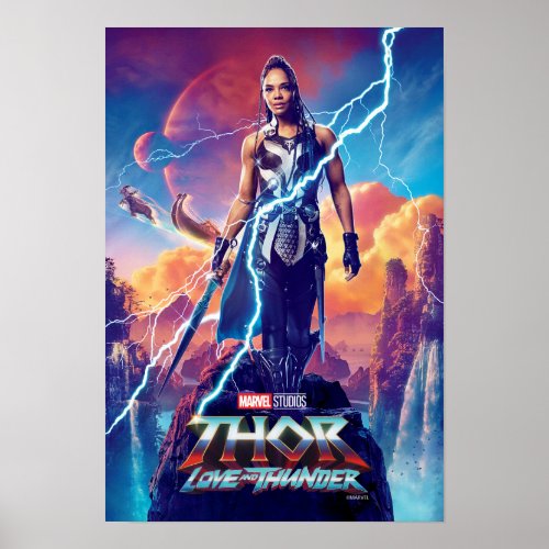 Valkyrie on Mountain Top Poster