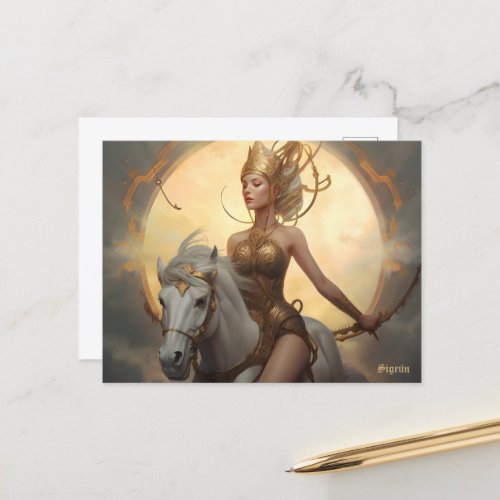 Valkyrie Sigrn  Postcard