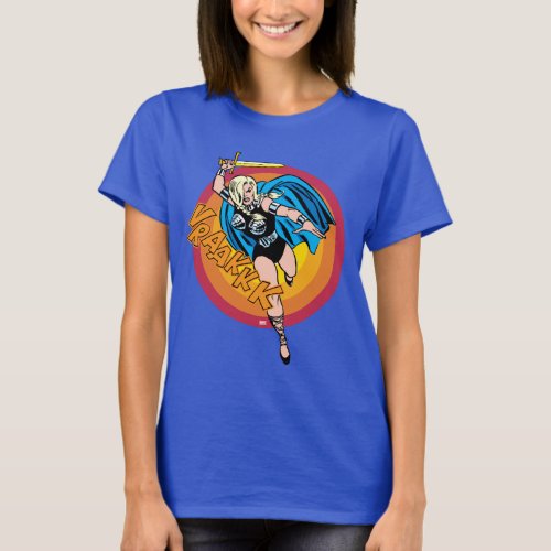 Valkyrie Swings Her Sword T_Shirt