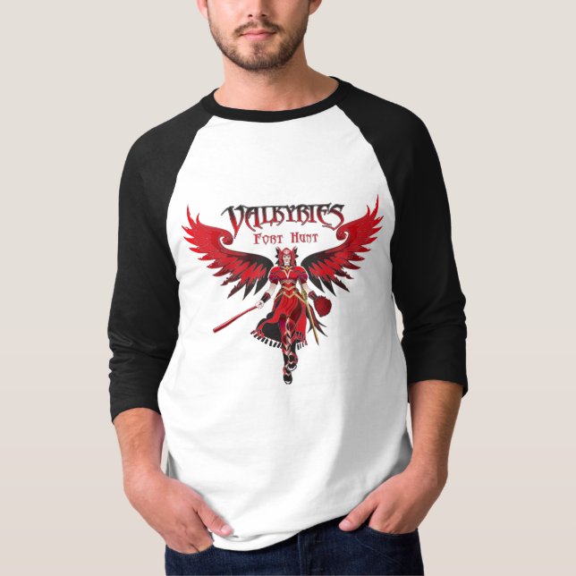 Valkyries Raglan Black T-Shirt (Front)