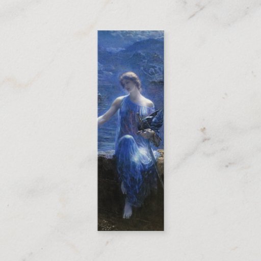 Customizable Valkyrie's Vigil Bookmark by Edward Robert Hughes Business Card Template