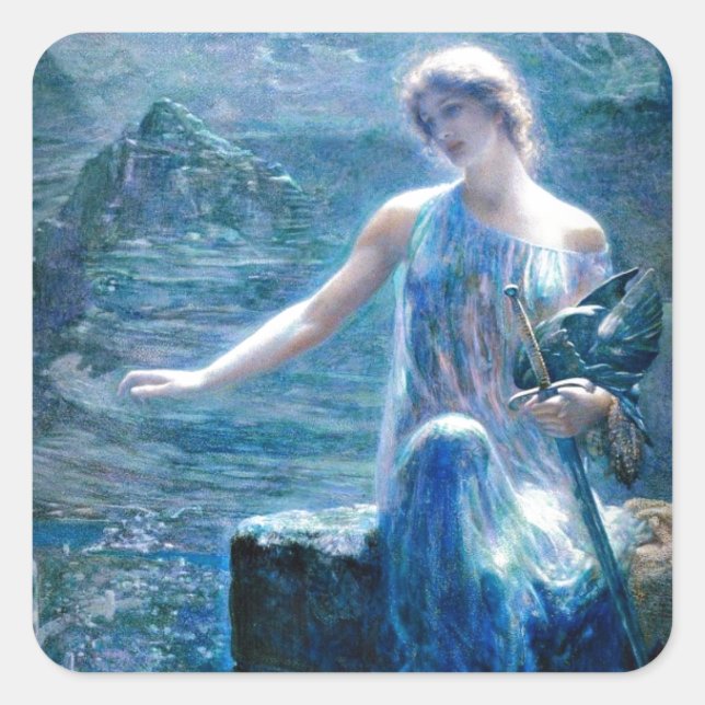 Valkyrie's Vigil Square Sticker (Front)