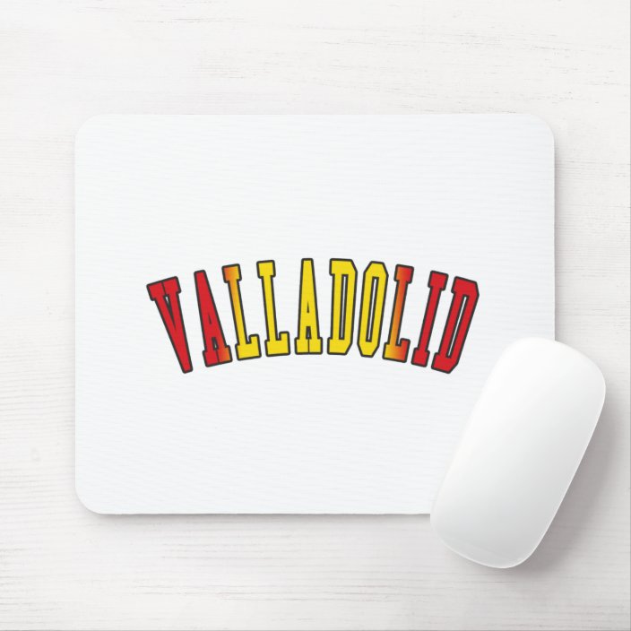 Valladolid in Spain National Flag Colors Mouse Pad