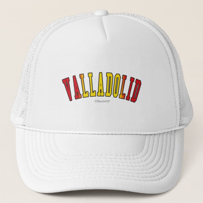Valladolid in Spain National Flag Colors Trucker Hat