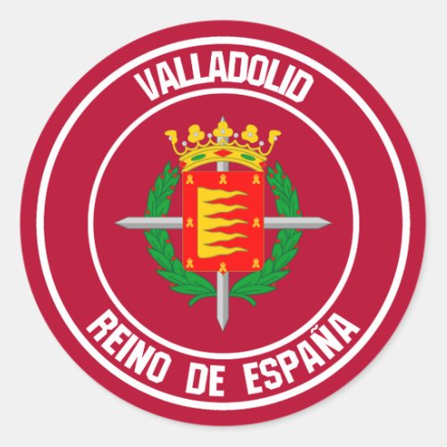 Valladolid Round Emblem Classic Round Sticker