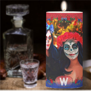 Vallarta Catrinas Flowers & Candles 1718 Candle