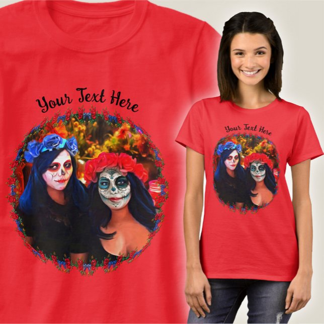 Vallarta Catrinas with Flowers & Candles 1718 T-Shirt (Creator Uploaded)