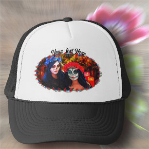 Vallarta Catrinas with Flowers & Candles 1718 Trucker Hat