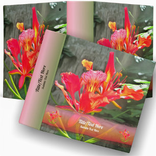 Vallarta Flaming Beauty 1583 3 Ring Binder