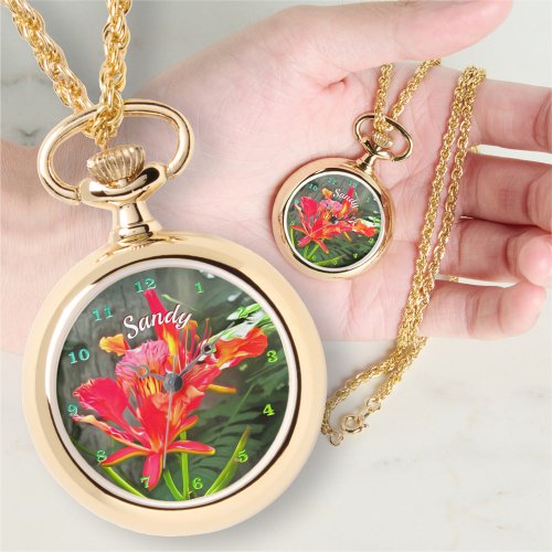 Vallarta Flaming Beauty 1583 Necklace Watch