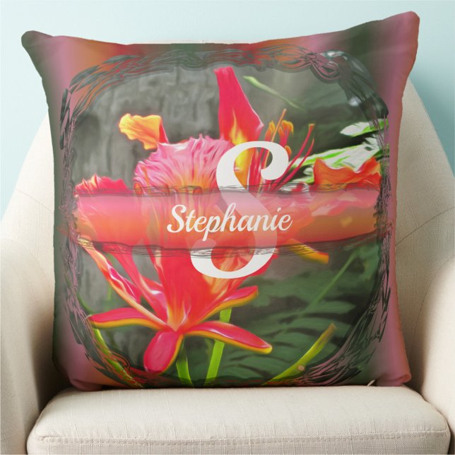 Vallarta Flaming Beauty 1583 Throw Pillow (Creator Uploaded)