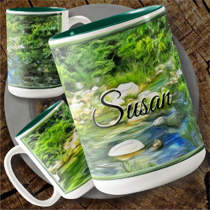Vallarta River South 0366 Two-Tone Coffee Mug