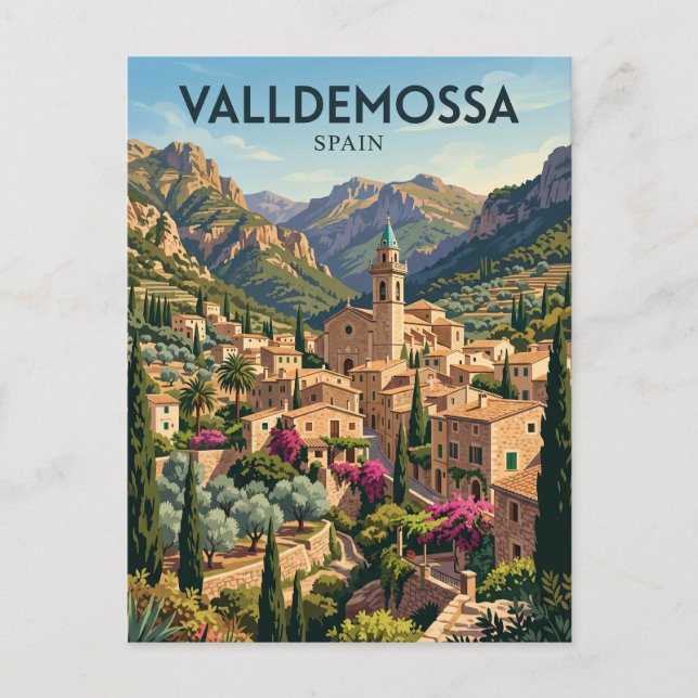 Valldemossa Old Town Spain Postcard (Front)