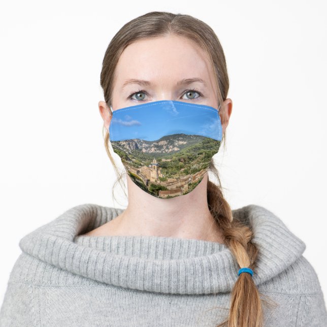 Valldemossa old village - Mallorca, Cloth Face Mask Zazzle