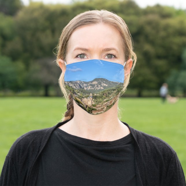 Valldemossa old village - Mallorca, Cloth Face Mask Zazzle