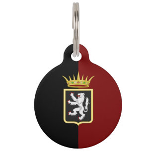 Valle d'Aosta (Region of Italy) flag Pet ID Tag