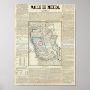 Valle de Mexico, Mexico Poster