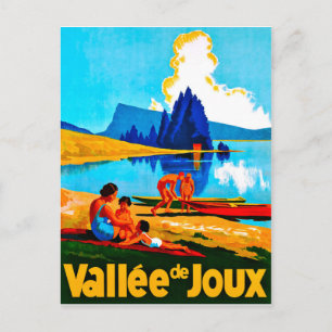 Vallée de Joux, summer in Switzerland, vintage Postcard