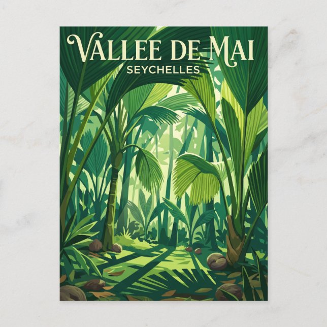 Vallee de Mai Nature Reserve Seychelles Postcard (Front)