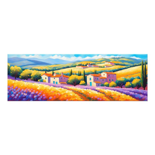 "Vallée Florale" Wide Landscape Provence Photo Print (Front)