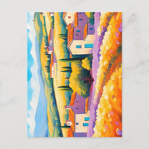 Valle Florale Wide Landscape Provence Postcard