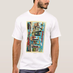 Vallejo, California - Large Letter Scenes T-Shirt