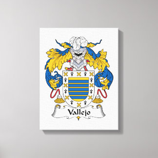 Vallejo Family Crest Canvas Print