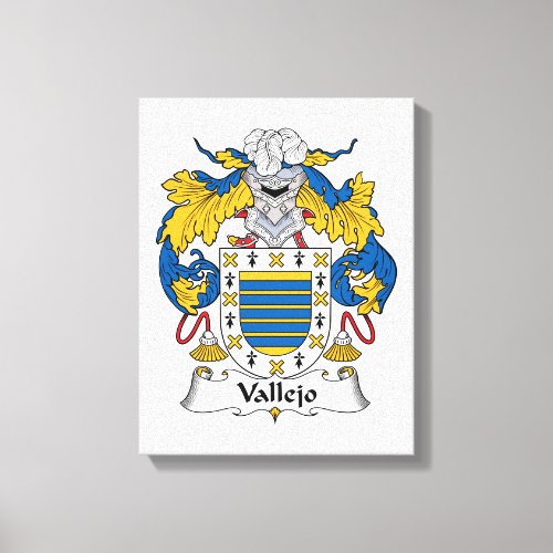 Vallejo Family Crest Canvas Print
