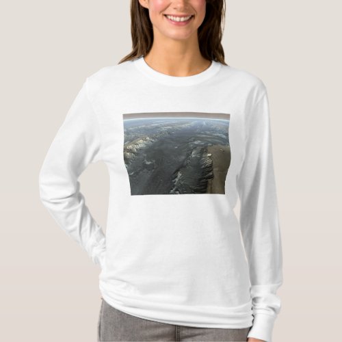 Valles Marineris the Grand Canyon of Mars T_Shirt