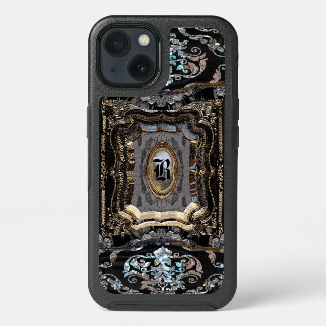 Valletrea Monte Elegant Monogram Otterbox iPhone Case (Back)