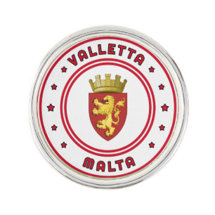 Valletta Coat of Arms, Malta Lapel Pin