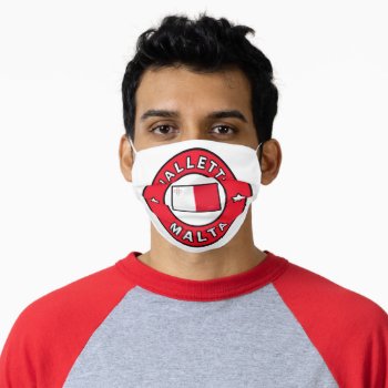 Valletta Malta Adult Cloth Face Mask by KellyMagovern at Zazzle