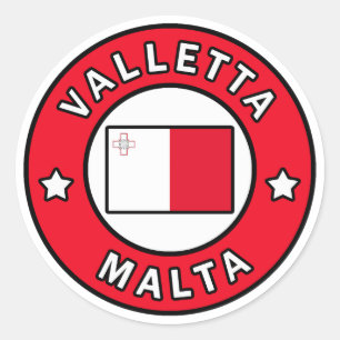 Valletta Malta Classic Round Sticker
