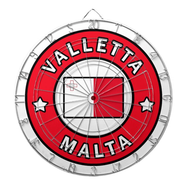 Valletta Malta Dart Board (Front)