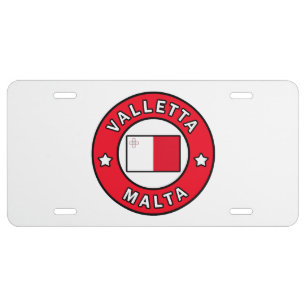 Valletta Malta License Plate