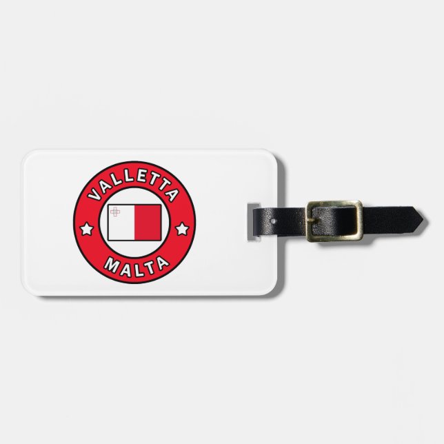 Valletta Malta Luggage Tag (Front Horizontal)